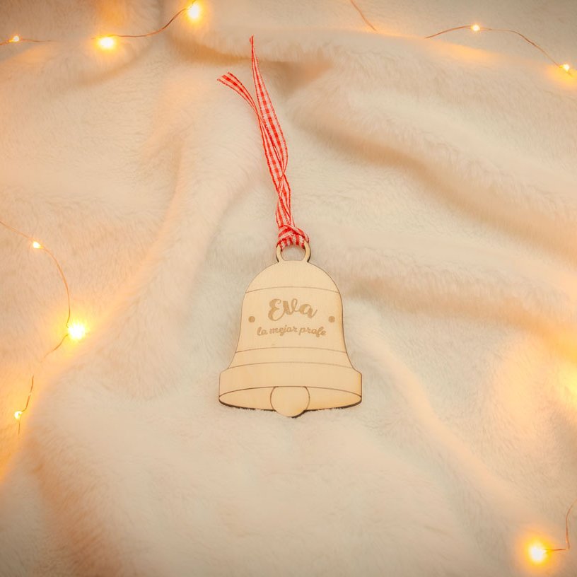 Campana navidad nombre grabado
