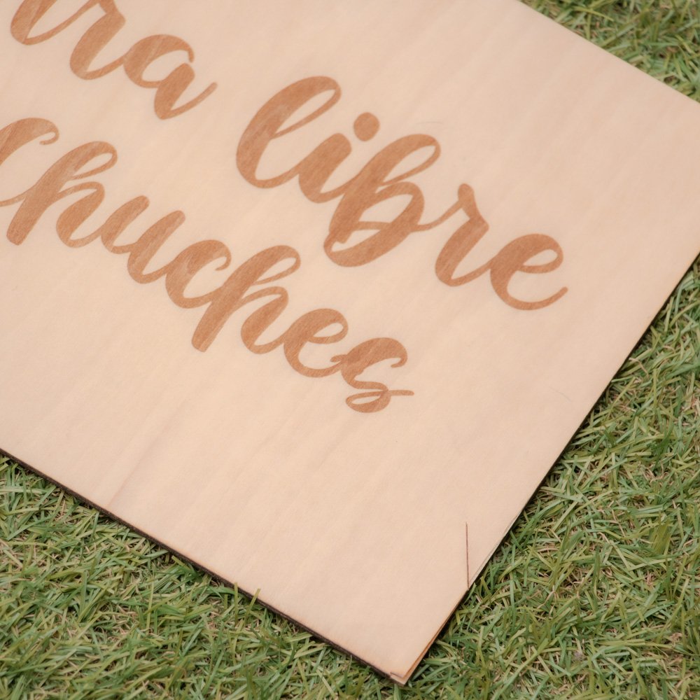 Cartel barra libre de chuches