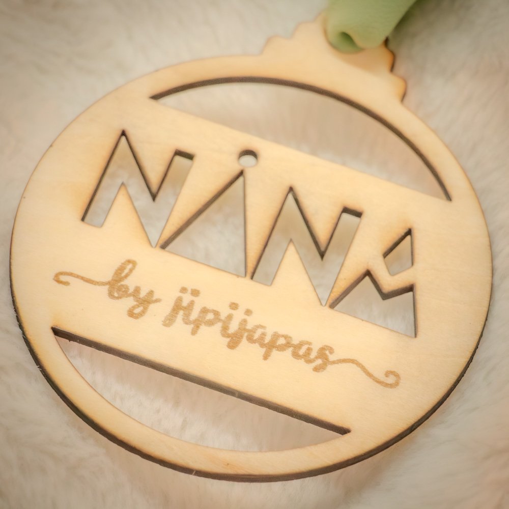 Bola navidad logo personalizado Nana