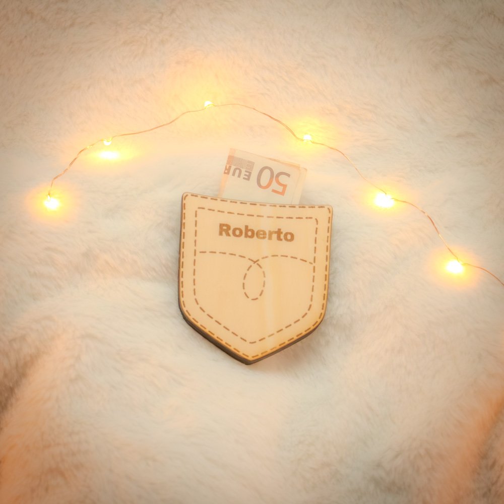 Bolsillo para regalar dinero